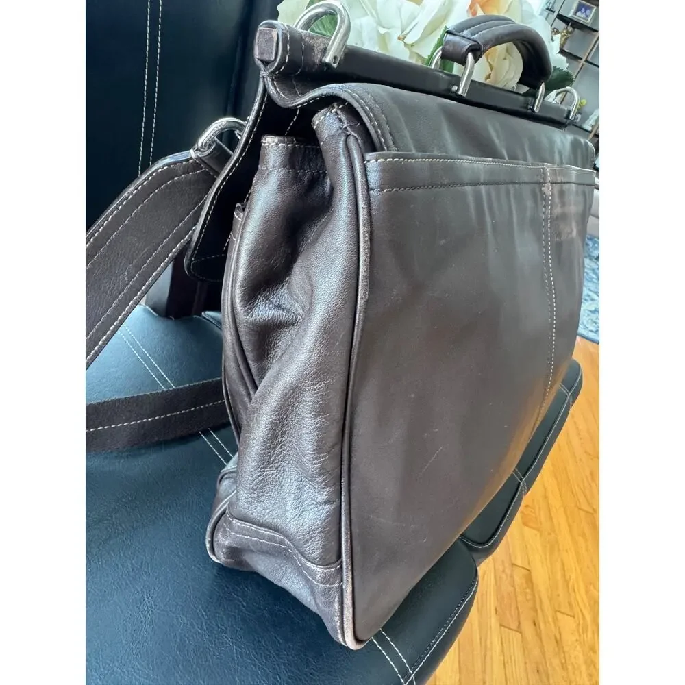 Authentic COACH F70098 Brown Business Beekman Messenger Briefcase Laptop (210